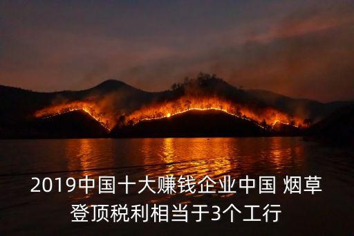 2019中國十大賺錢企業(yè)中國 煙草登頂稅利相當(dāng)于3個工行