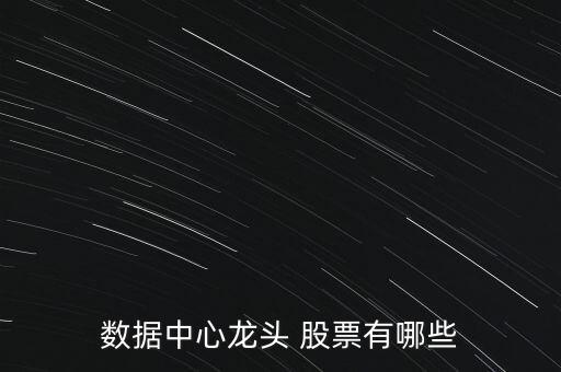 數(shù)據(jù)中心龍頭 股票有哪些