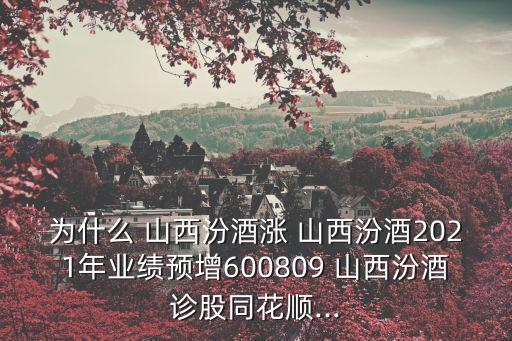 為什么 山西汾酒漲 山西汾酒2021年業(yè)績預增600809 山西汾酒診股同花順...