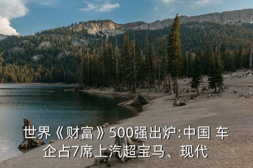 世界《財富》500強出爐:中國 車企占7席上汽超寶馬、現(xiàn)代