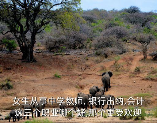 女生從事中學教師, 銀行出納,會計這三個職業(yè)哪個好,那個更受歡迎