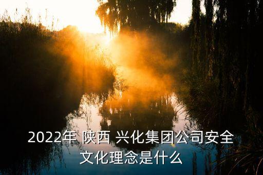 2022年 陜西 興化集團公司安全文化理念是什么