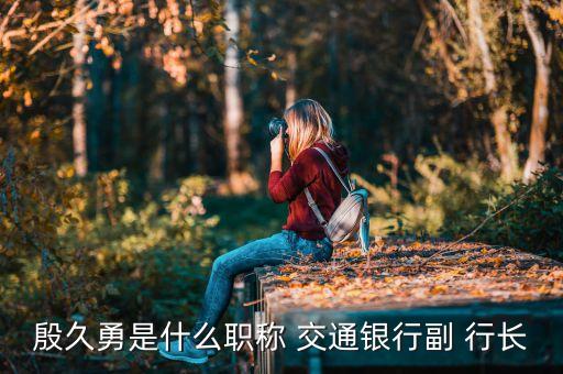 殷久勇是什么職稱 交通銀行副 行長(zhǎng)