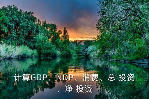 計算GDP、NDP、消費、總 投資、凈 投資