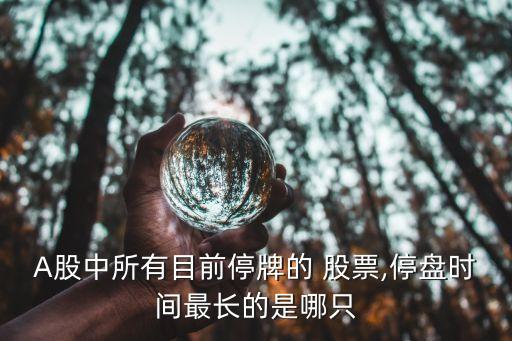 A股中所有目前停牌的 股票,停盤(pán)時(shí)間最長(zhǎng)的是哪只