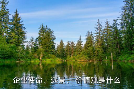 企業(yè)使命、遠(yuǎn)景、 價值觀是什么