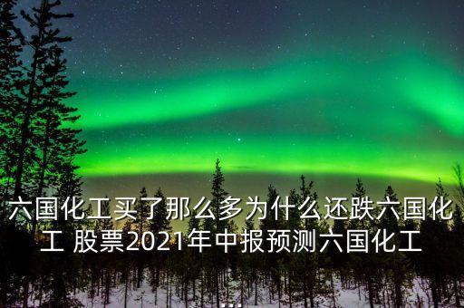 六國(guó)化工買了那么多為什么還跌六國(guó)化工 股票2021年中報(bào)預(yù)測(cè)六國(guó)化工...