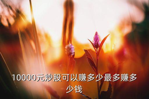 股票最多賺多少,買100元的股票最多會賺多少