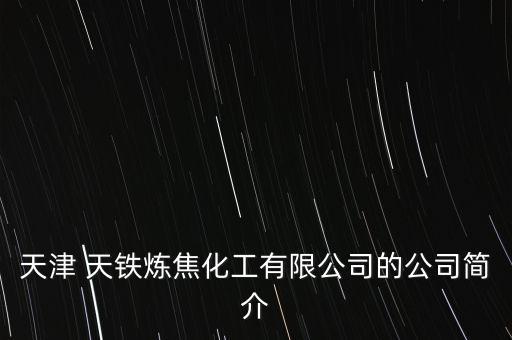 天津 天鐵煉焦化工有限公司的公司簡介