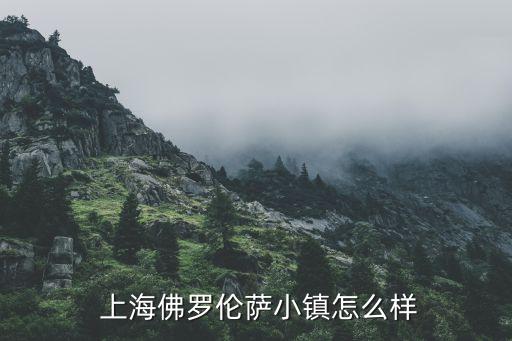  上海佛羅倫薩小鎮(zhèn)怎么樣