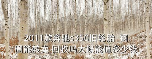 2011款奔馳s350舊輪胎  鋼圈能轉(zhuǎn)賣 回收嗎大概能值多少錢