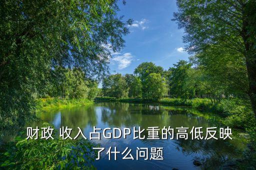  財政 收入占GDP比重的高低反映了什么問題