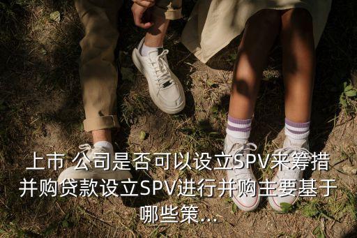 上市 公司是否可以設(shè)立SPV來籌措并購貸款設(shè)立SPV進(jìn)行并購主要基于哪些策...