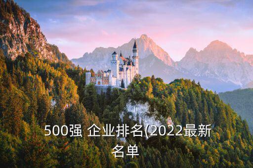  500強(qiáng) 企業(yè)排名(2022最新名單